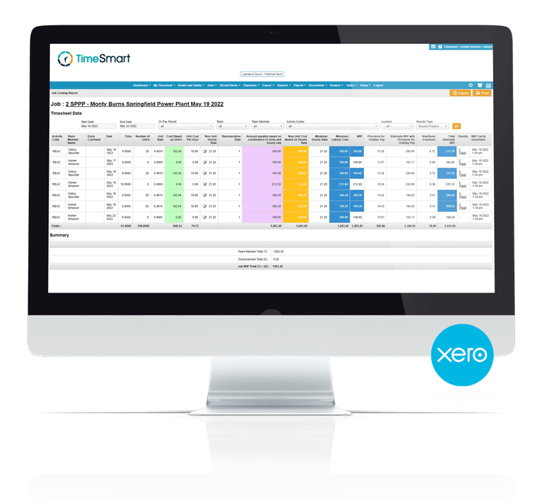 TimeSmart Job Block Costing 2