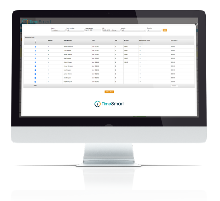 Unit Tracking | Real-Time Productivity Insights with TimeSmart